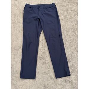 Lululemon ABC Pant Men 34x30 Navy Warpstreme Stretch Tech Casual Golf Travel (A)